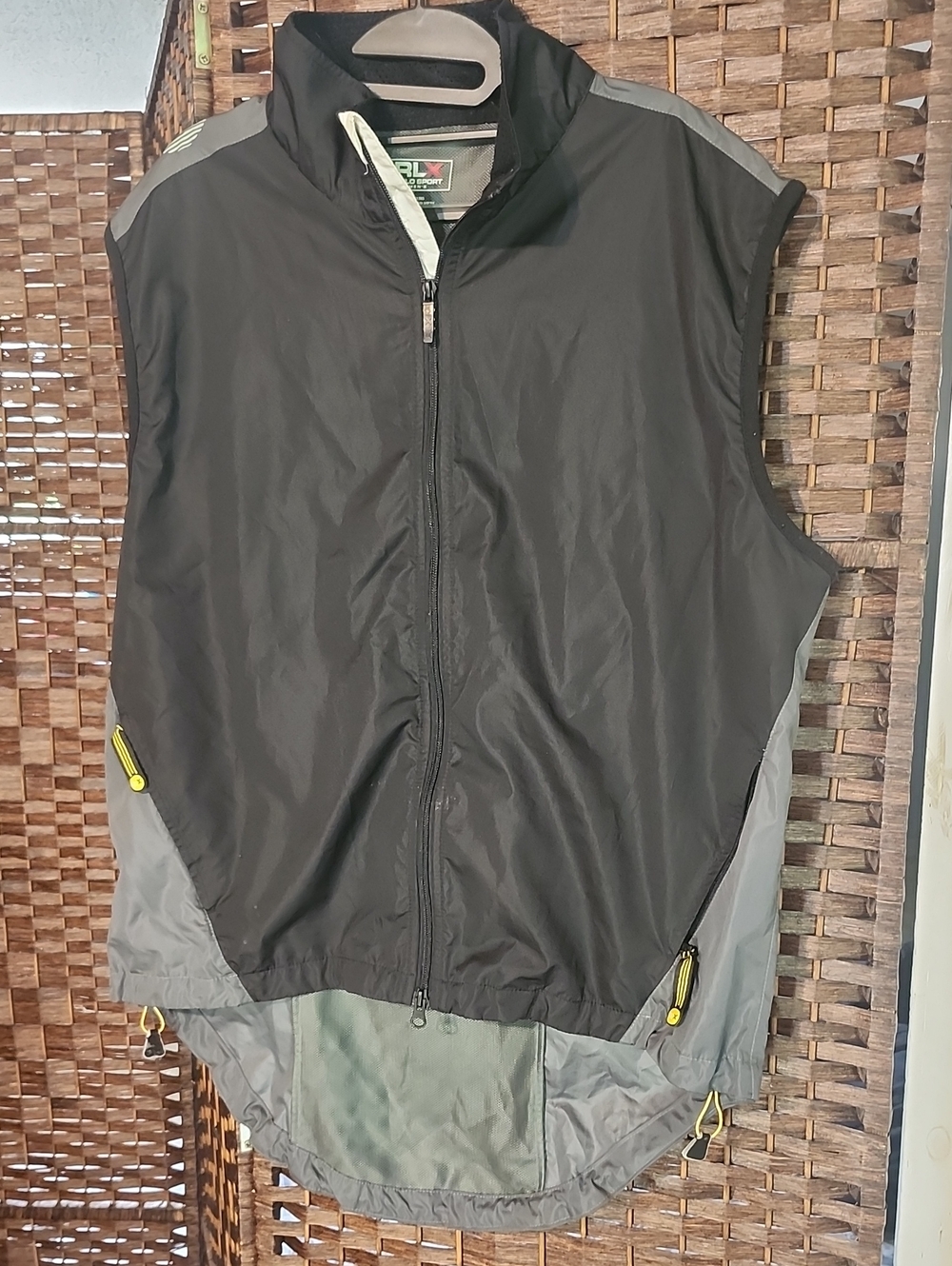 ❤️3 For 10.❤️Polo by Ralph Lauren Black & Gray Lightweight Zip Vest